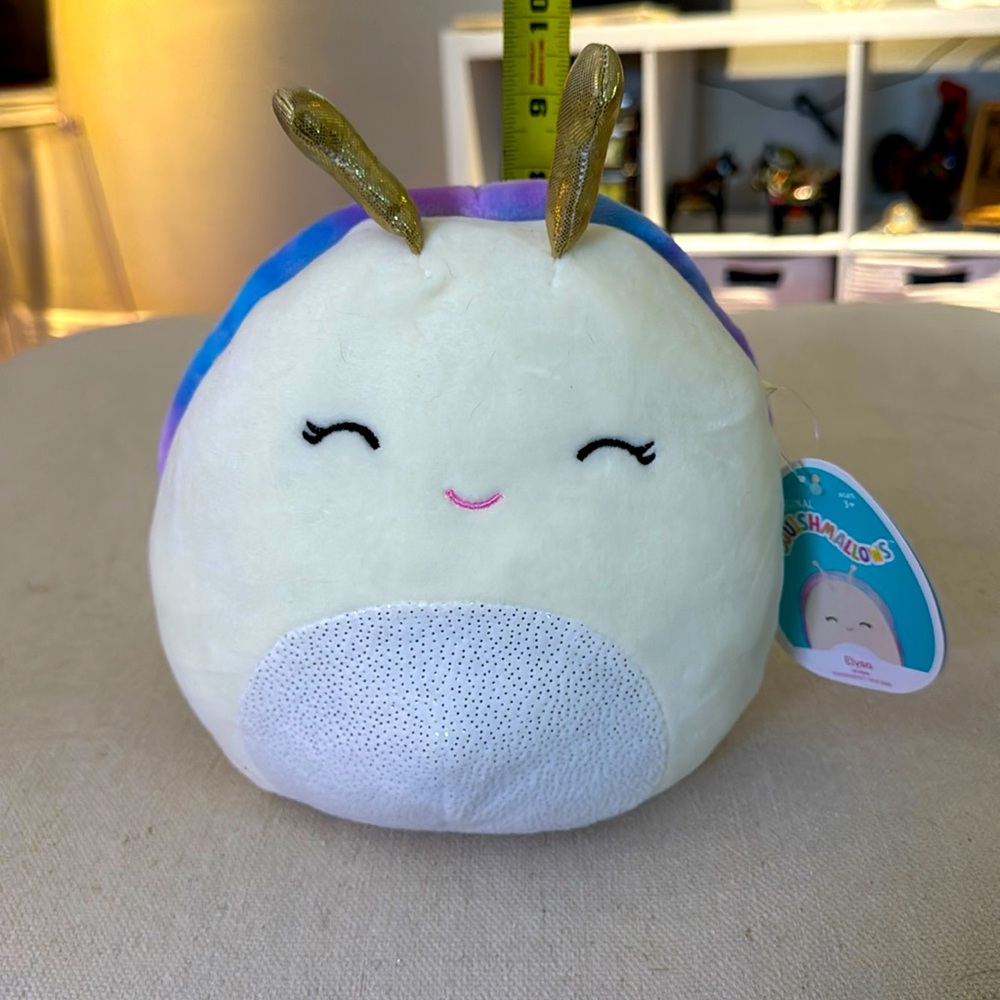 Squishmallows Elysa Slug Snail 8 inch Plush Stuffed Animal NWT